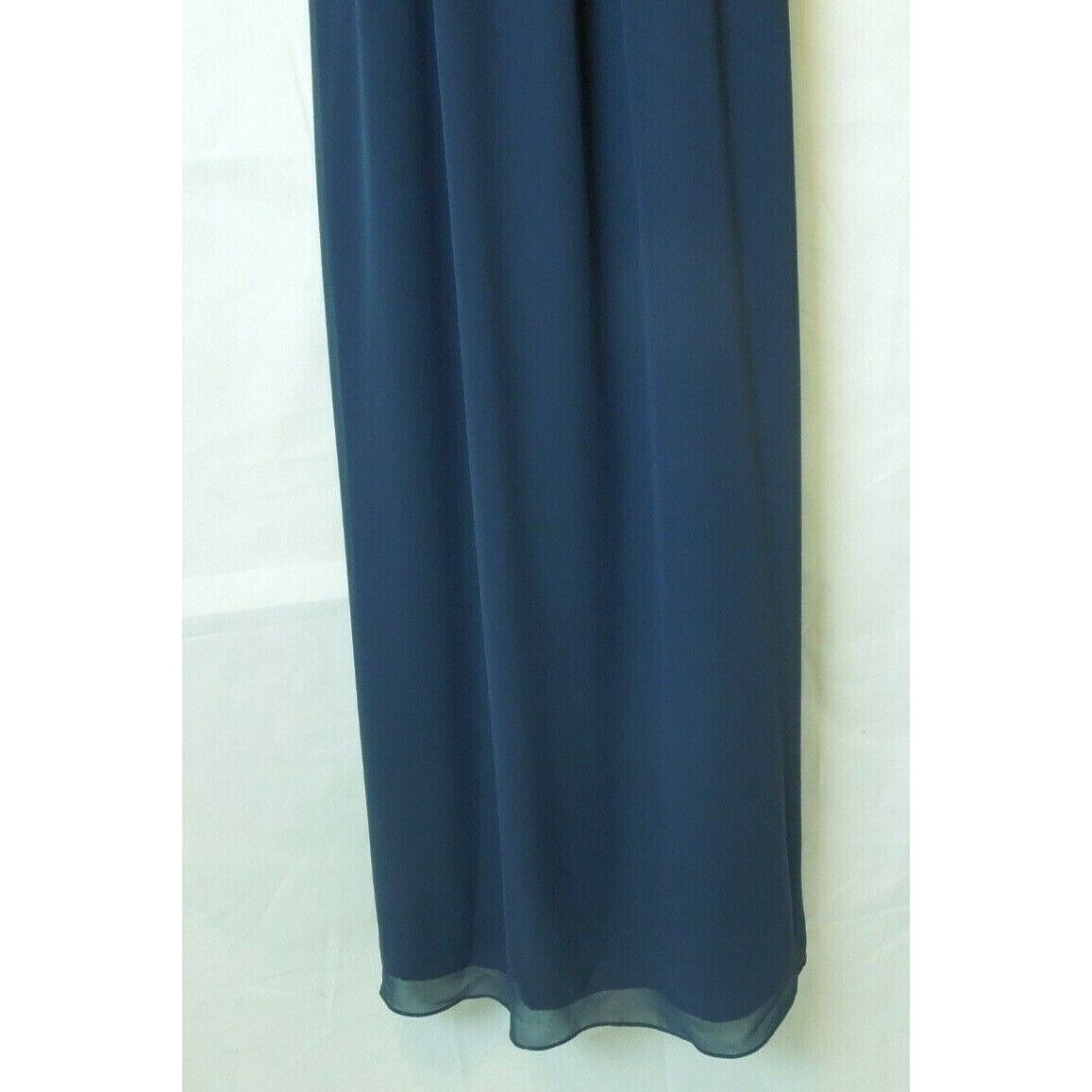 Bcbgmaxazria BCBG Generation Women's Navy Blue Cocktail Prom Evening Gown Size XS / US 0-2 / IT 36-38 - 5 Thumbnail