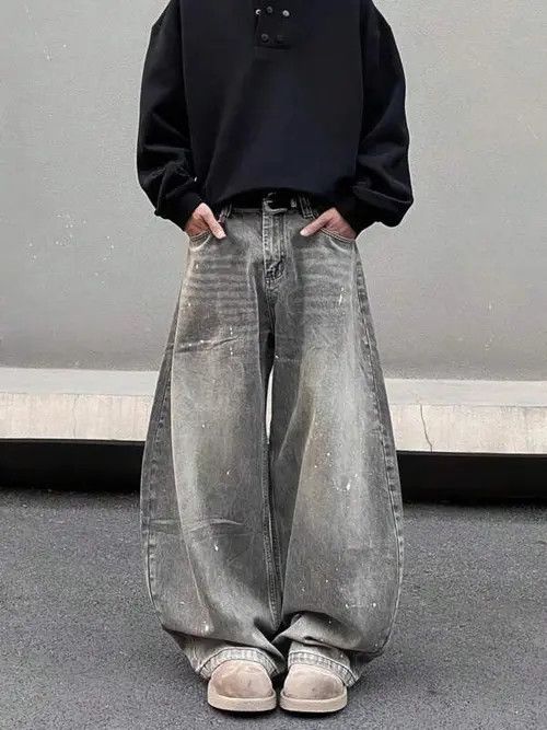 VIBE Washed BAGGY jeans Size US 32 / EU 48 - 1 Thumbnail