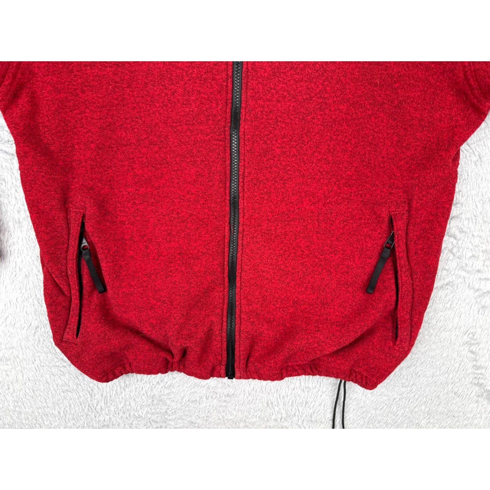 Mountain Hardwear Mountain Hardwear Jacket Mens Large Red Knit Shell Polyester Fleece Full Zip Size US L / EU 52-54 / 3 - 5 Thumbnail