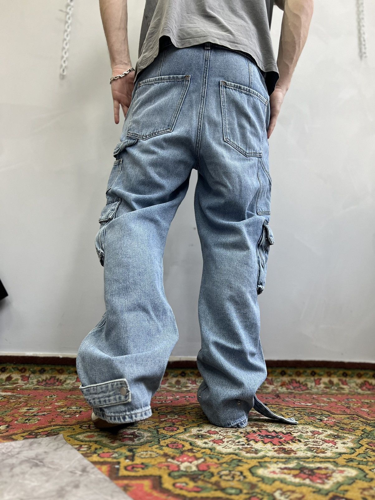 Hysteric Glamour × If Six Was Nine × Le Grande Bleu (L.G.B.) 2000s Unknown Japanese Bondage Cargo Pants y2k style Size US 31 - 10 Thumbnail