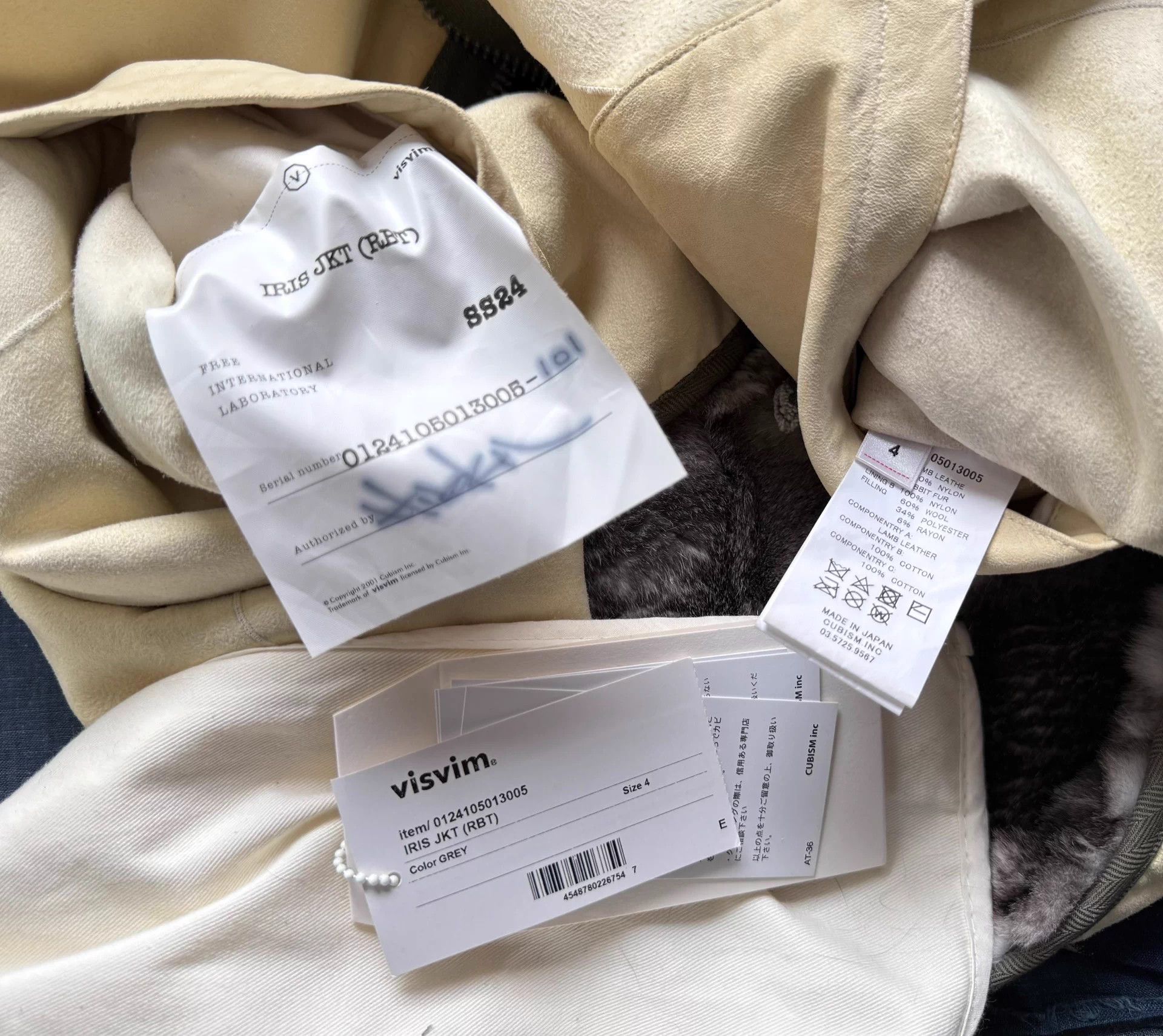 Visvim VISVIM 24SS IRIS JKT Distressed Fur Two-Faced Gray 4 Size US XL / EU 56 / 4 - 9 Thumbnail