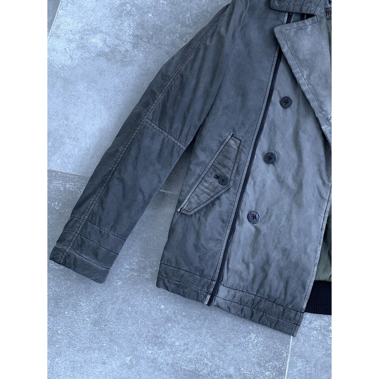 Diesel Mens DIESEL Garment DYED Pea Coat Corduroy Jacket L EU 50 52 Size US L / EU 52-54 / 3 - 15 Thumbnail