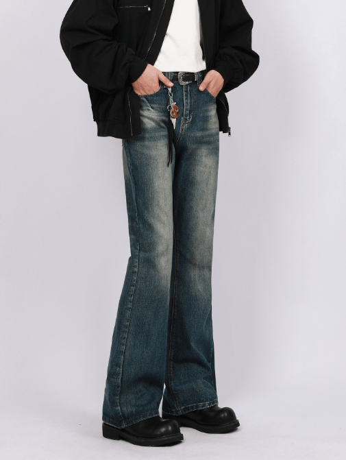 Japanese Brand × Jean Cleanfit American loose straight distressed flared jeans Size US 32 / EU 48 - 1 Thumbnail