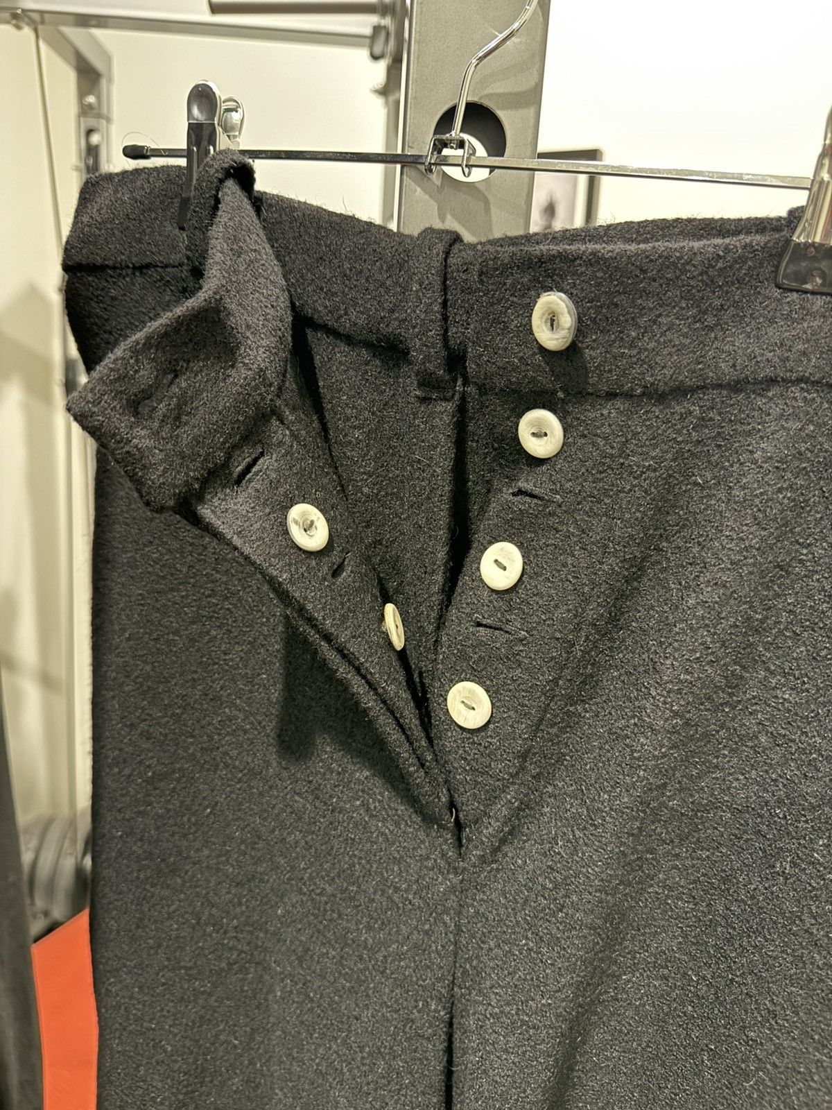 Jordan Arthur Smith Wool Black Reversible Bubble Pants Jordan Arthur Smith Size US 32 / EU 48 - 4 Thumbnail