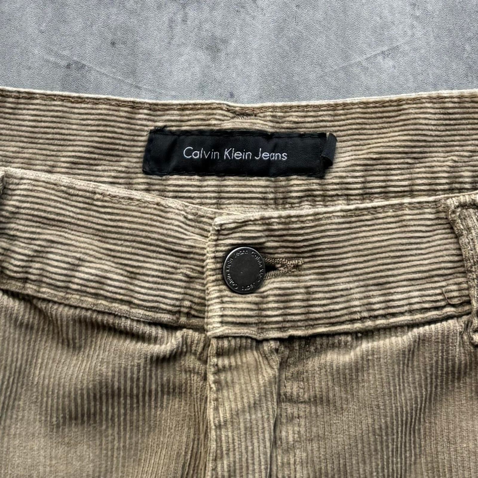 Calvin Klein × Designer × Vintage Vintage Y2K Calvin Klein Baggy Corduroy Skater Cyber Pants Size US 38 / EU 54 - 4 Thumbnail
