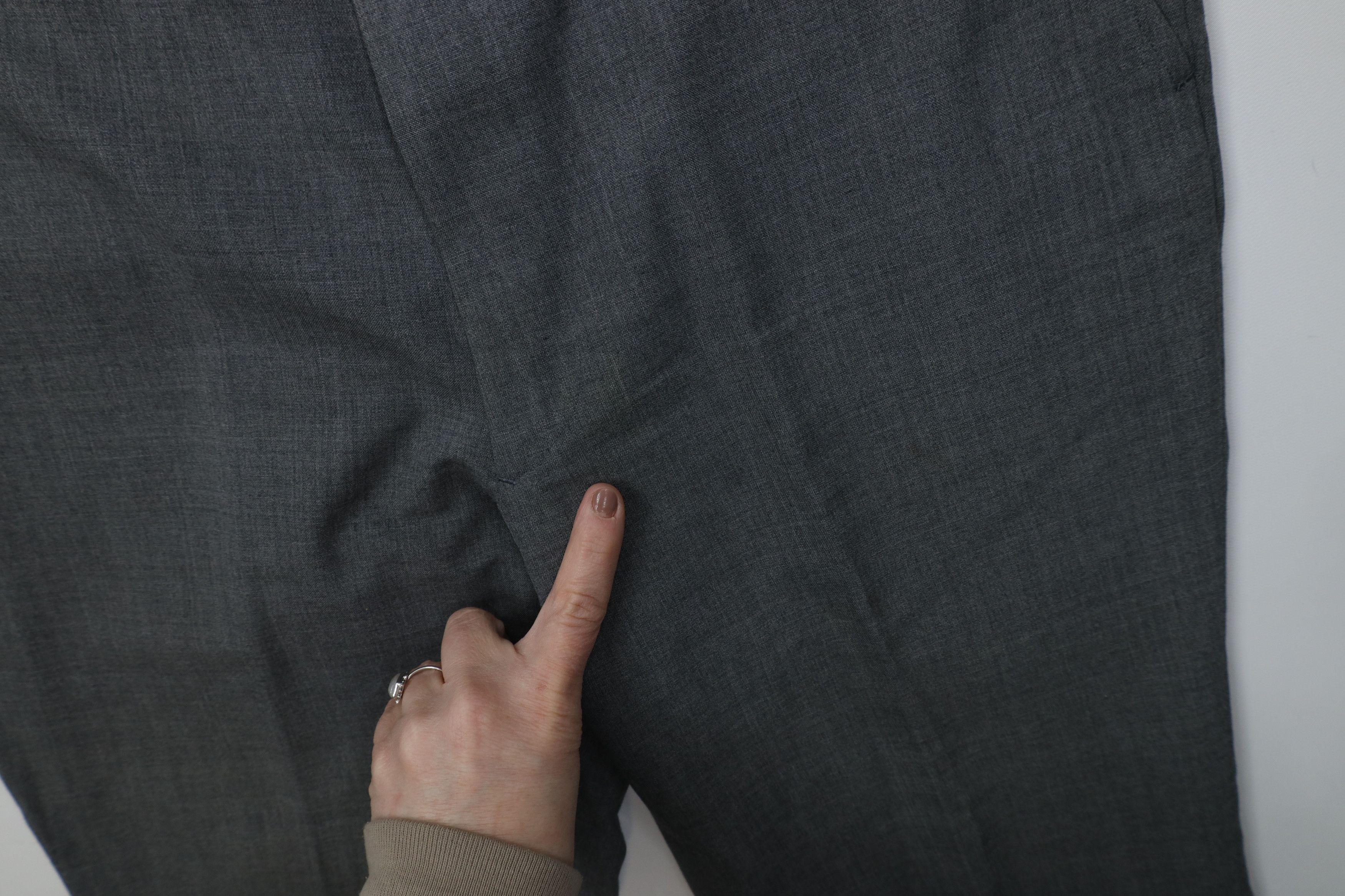 Vintage Vintage 70s Streetwear Wool Knit Wide Leg Chino Pants Gray Size US 32 / EU 48 - 7 Thumbnail