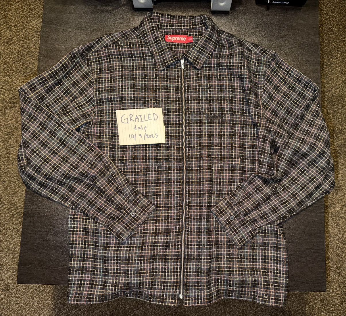 Supreme Supreme 1-800 Buffalo Plaid Flannel Shirt Black