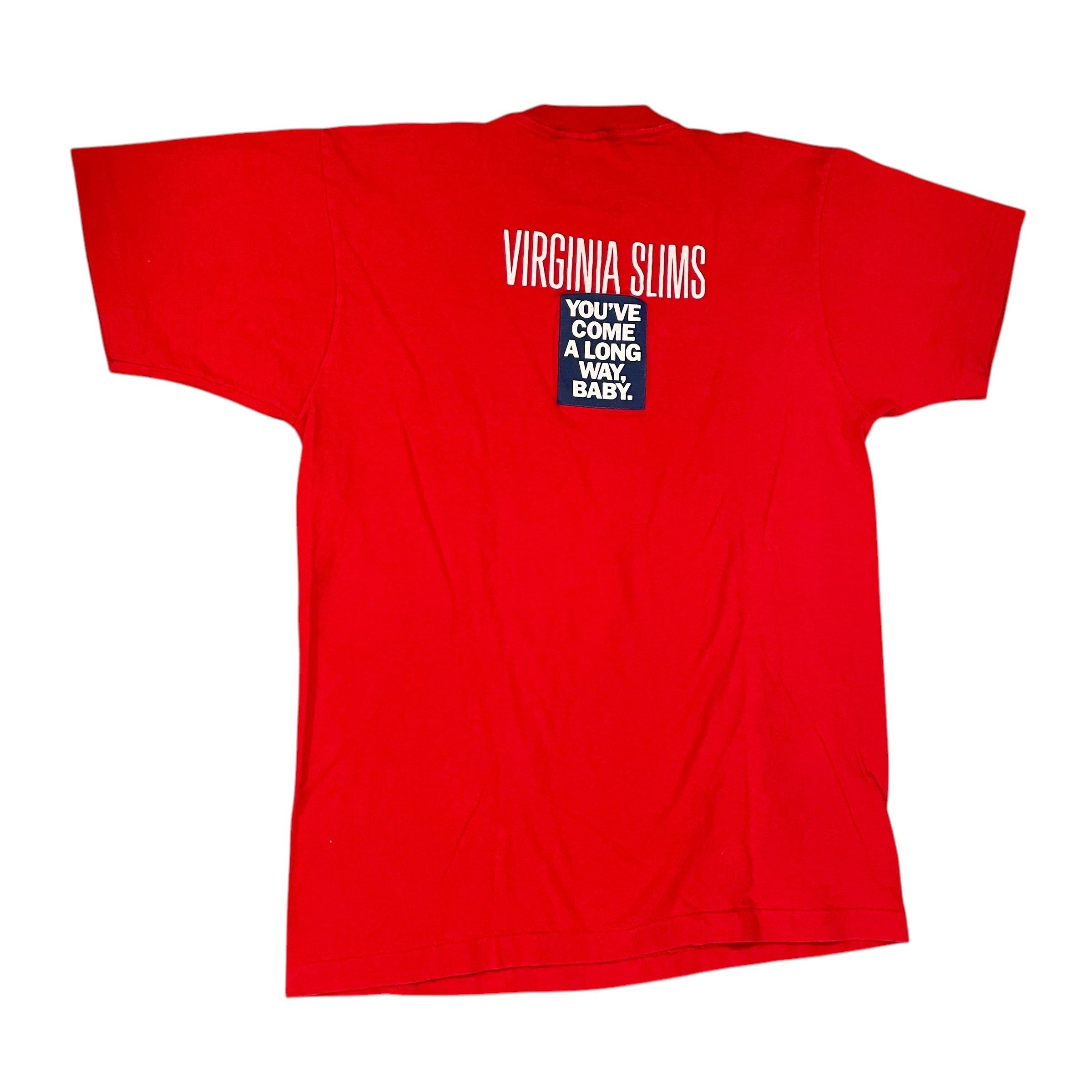 Other Virginia Slims "Give A Man An Inch" Vintage Graphic T-Shirt Made In USA Size US S / EU 44-46 / 1 - 2 Thumbnail