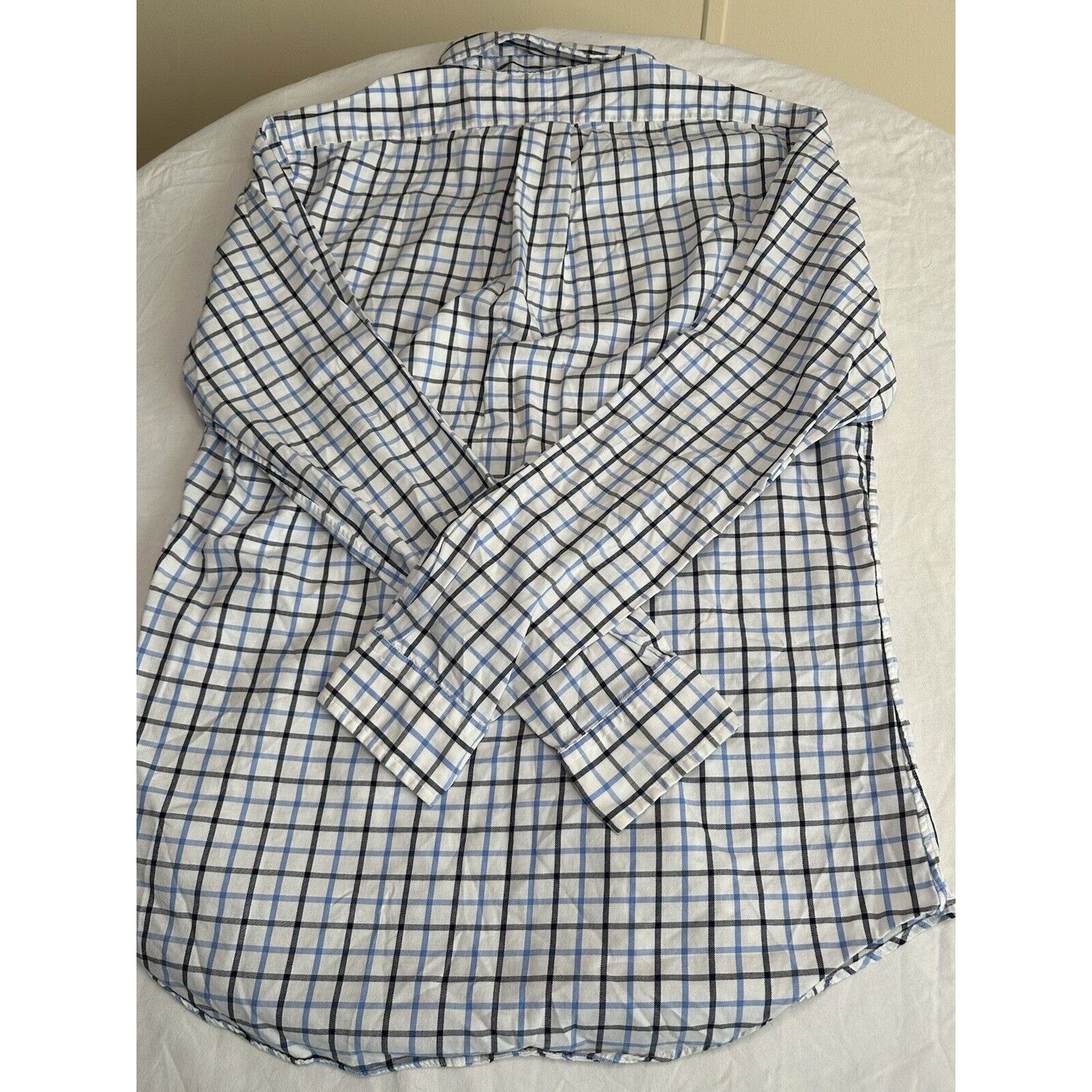 Ralph Lauren Ralph Lauren Custom Fit Button Medium Shirt White Blue/Pony Size US M / EU 48-50 / 2 - 12 Thumbnail