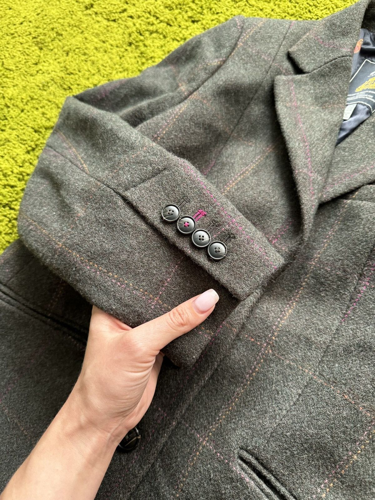 Designer Joules wool tweed blazer Size L / US 10 / IT 46 - 7 Thumbnail