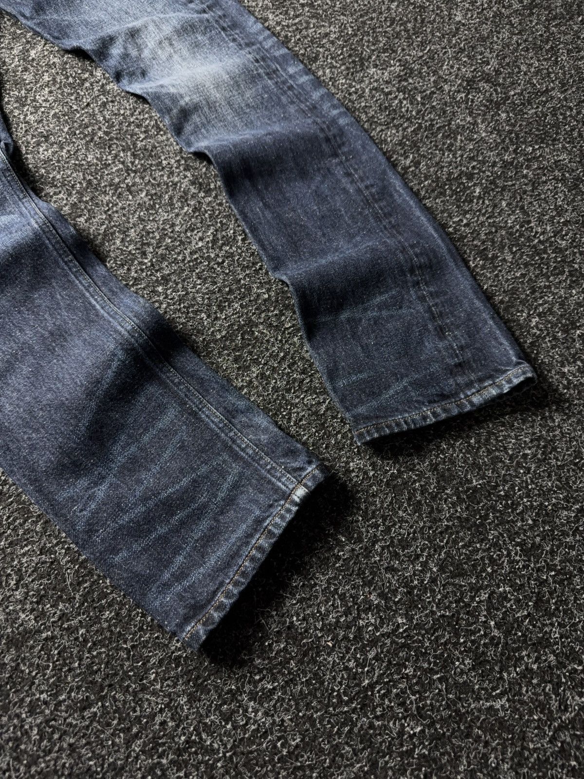 Allsaints AllSaints 00s Cigarette Slim Blue Distressed Denim Jeans Size US 31 - 4 Thumbnail