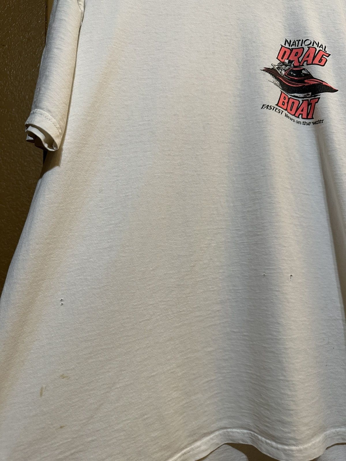 4GSELLER × Vintage 🇺🇸 Vintage 90s NATIONAL DRAG BOAT T Shirt USA Size US XL / EU 56 / 4 - 5 Thumbnail