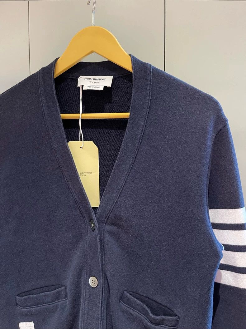 Thom Browne Thom browne Dark blue cardigan jacket 2504-Nextarrow Size US XS / EU 42 / 0 - 3 Thumbnail