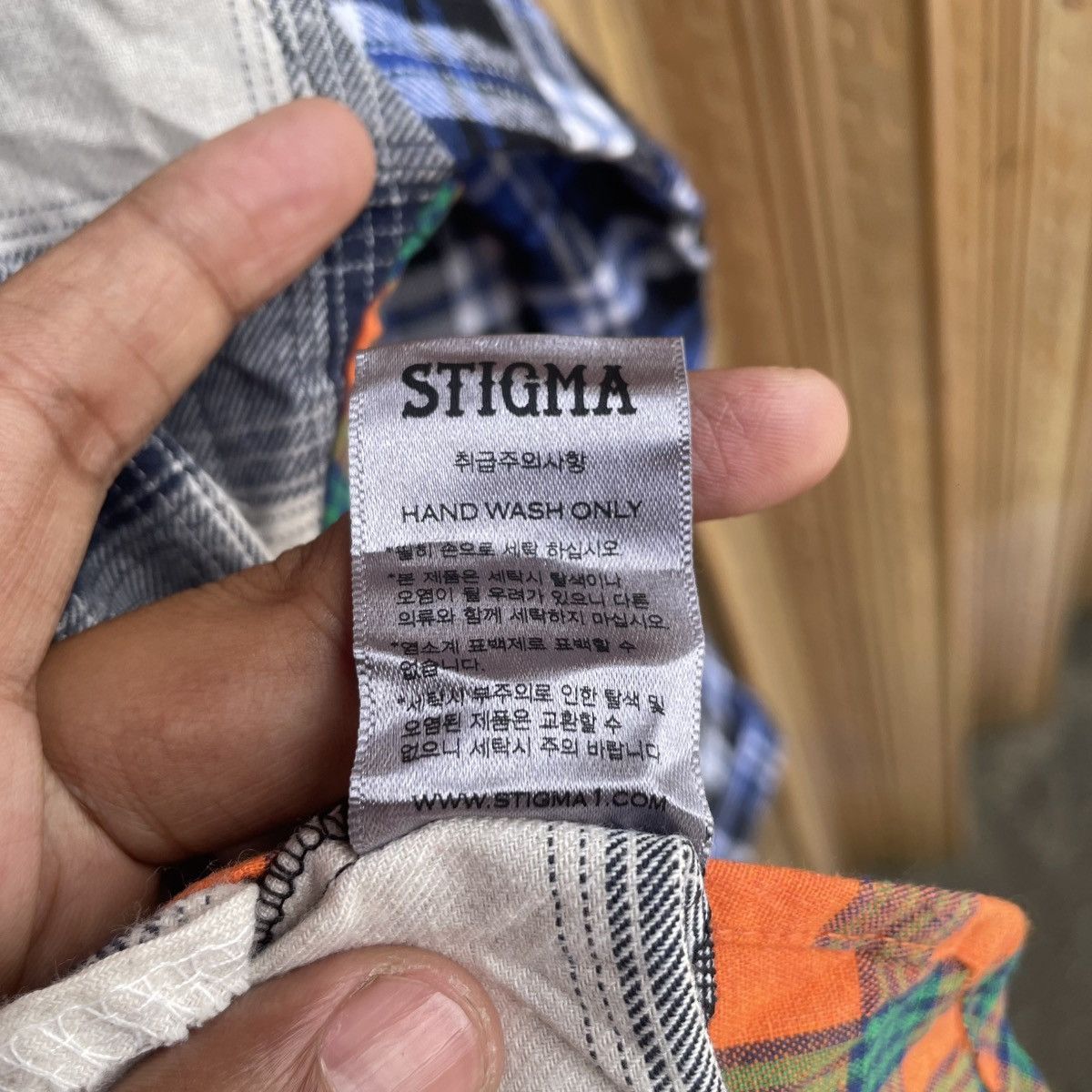 If Six Was Nine Stigma LTD Vatos Society Multicolor Flannel Needles Style Size US L / EU 52-54 / 3 - 14 Thumbnail