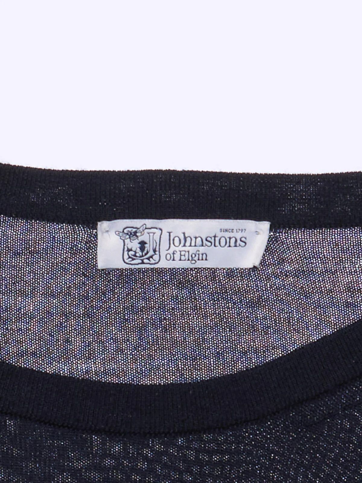 Johnstons Of Elgin JOHNSTONS of Elgin Navy Blue Wool Crewneck Sweater Size US XL / EU 56 / 4 - 4 Thumbnail