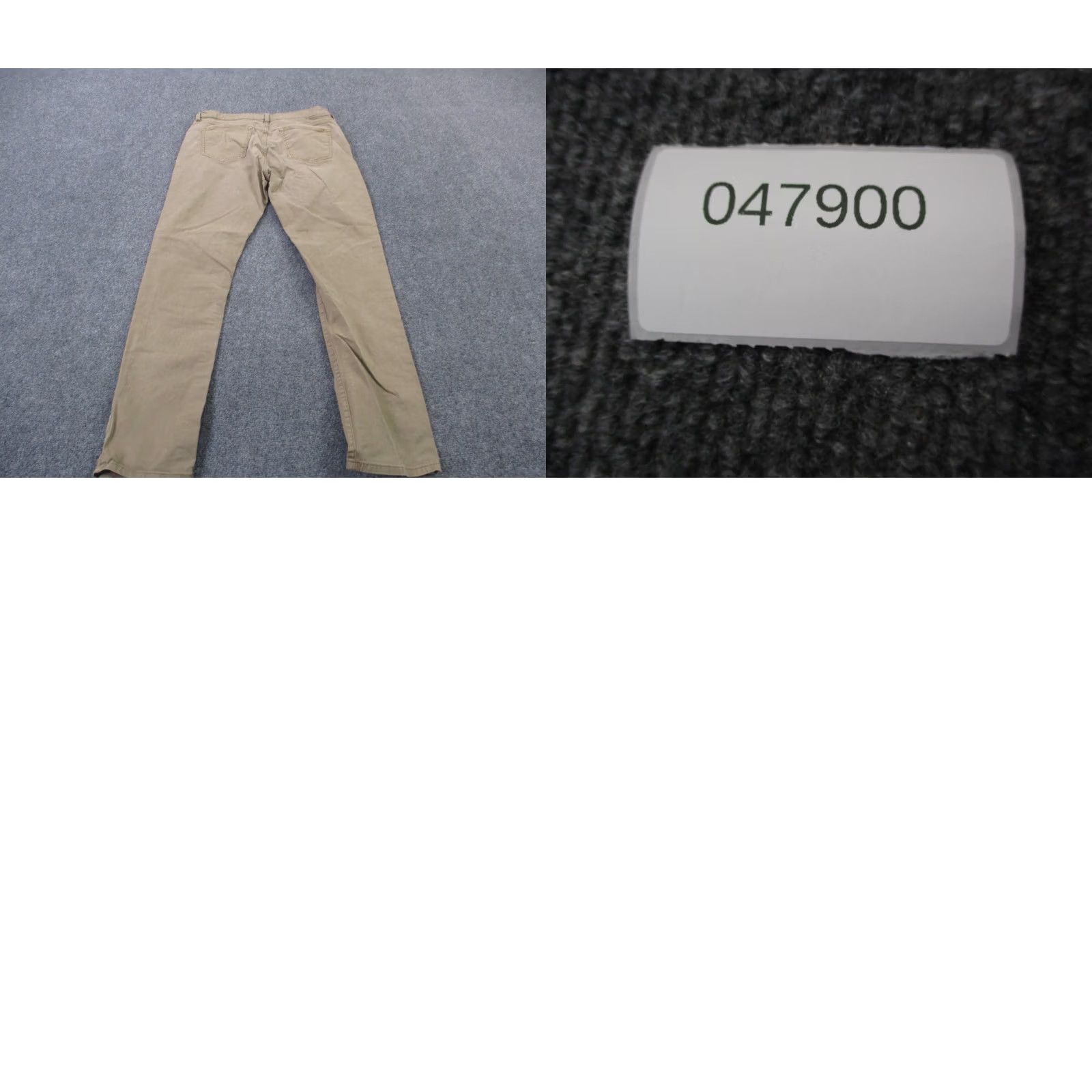 Flint And Tinder Flint and tinder Jeans Mens 34 X 32 Beige Slim Straight Stretch Denim 5-Pocket Design Season: All Size US 33 - 9 Thumbnail