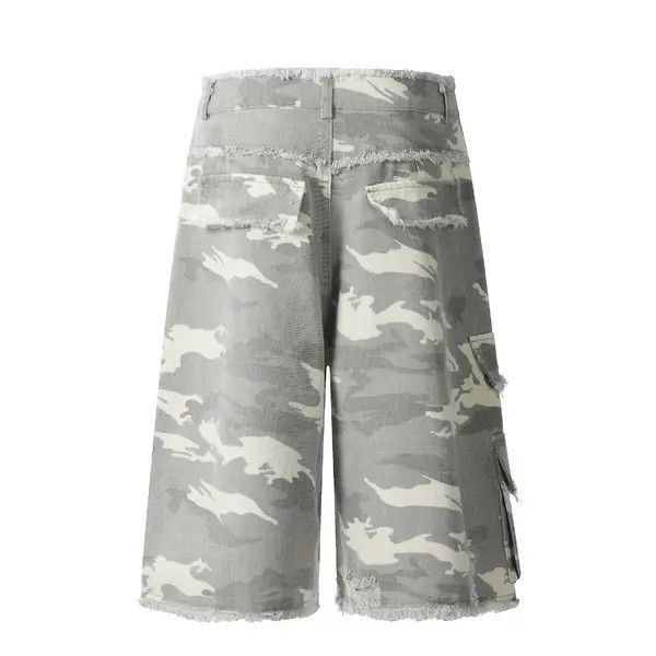 Vintage VIBE Washed and distressed baggy camouflage casual shorts Size US 32 / EU 48 - 8 Thumbnail