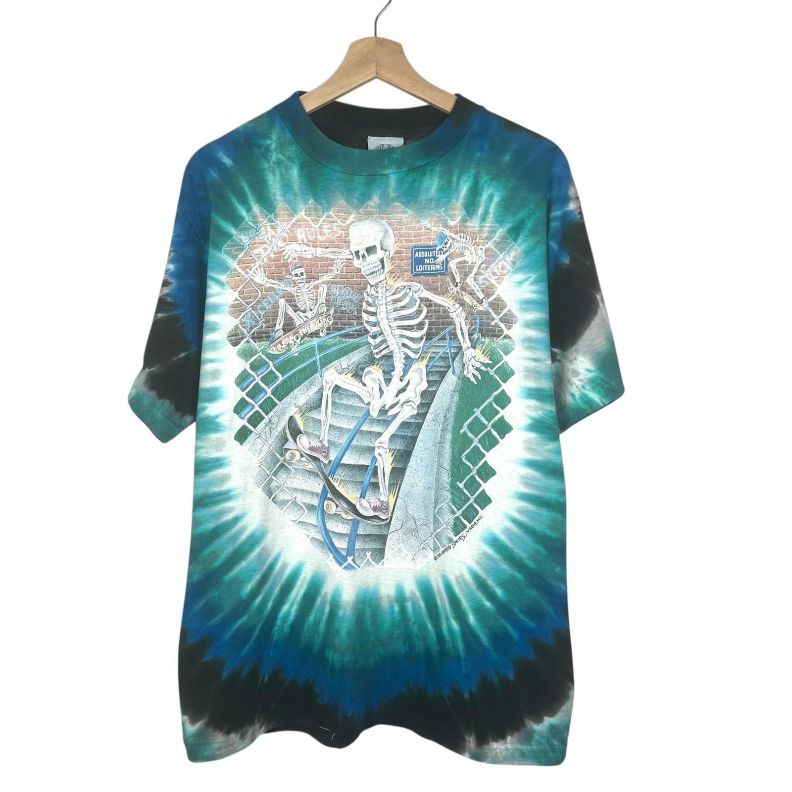 Other Vintage 90s Skeleton Skateboard Greg Speirs T Shirt Large Size US L / EU 52-54 / 3 - 1 Thumbnail