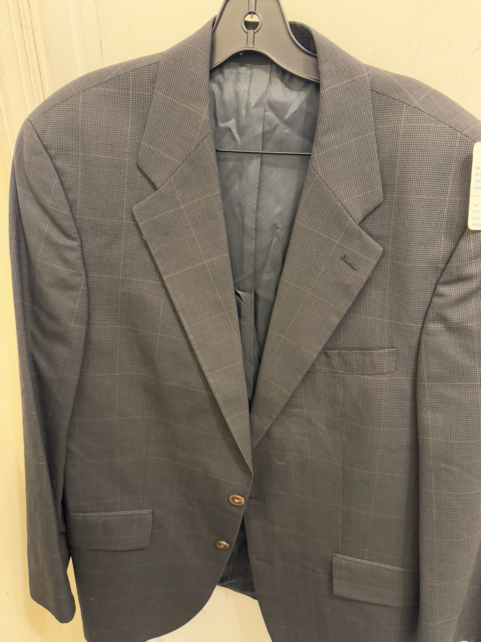 Ralph Lauren Ralph Lauren Wool Blazer – Gray Check Pattern – 100% Wool Size 40R - 1 Thumbnail