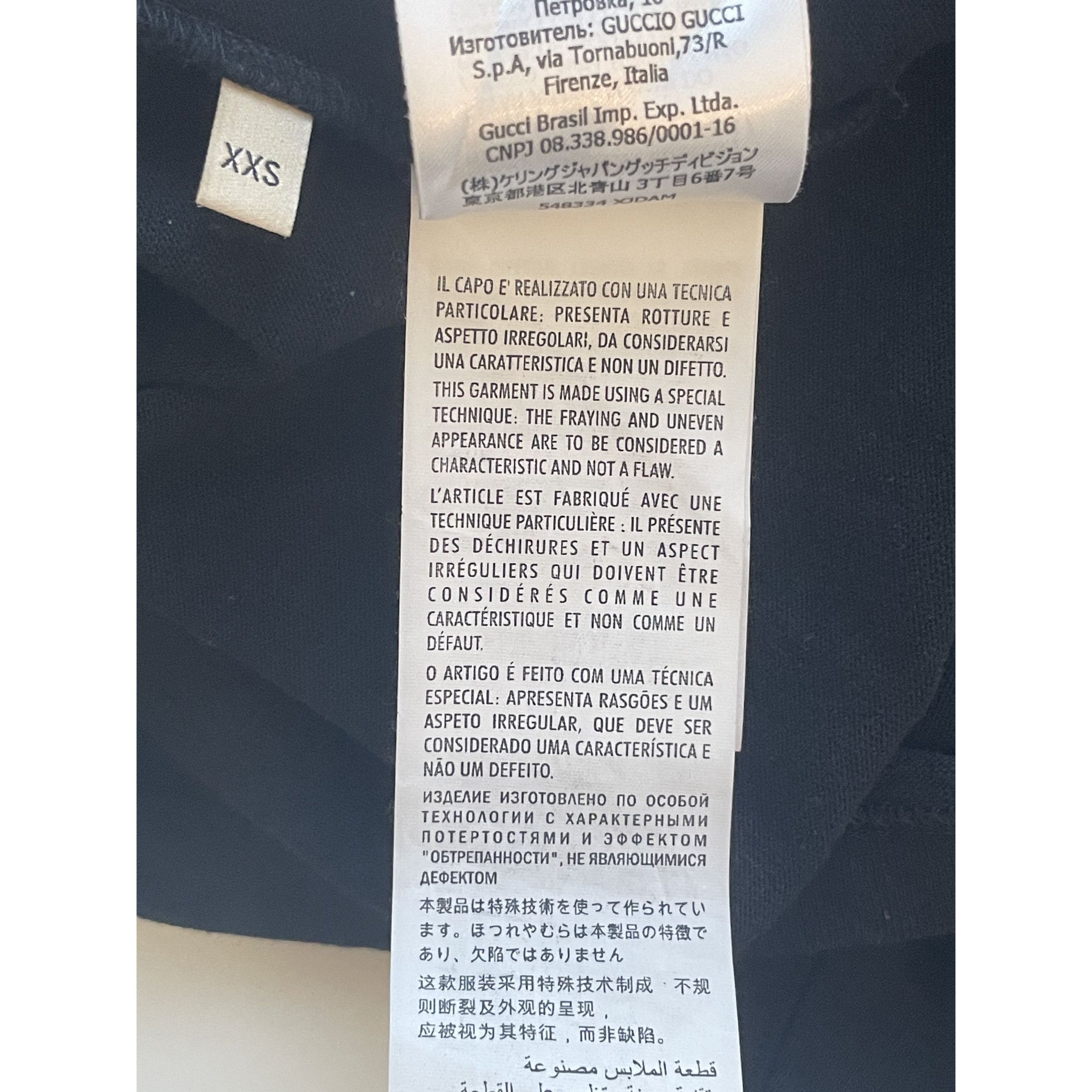 Gucci Gucci Black T-Shirt Rainbow Logo "Prodiges DAmor" Design XXS Size XXS / US 00 / IT 34 - 6 Thumbnail