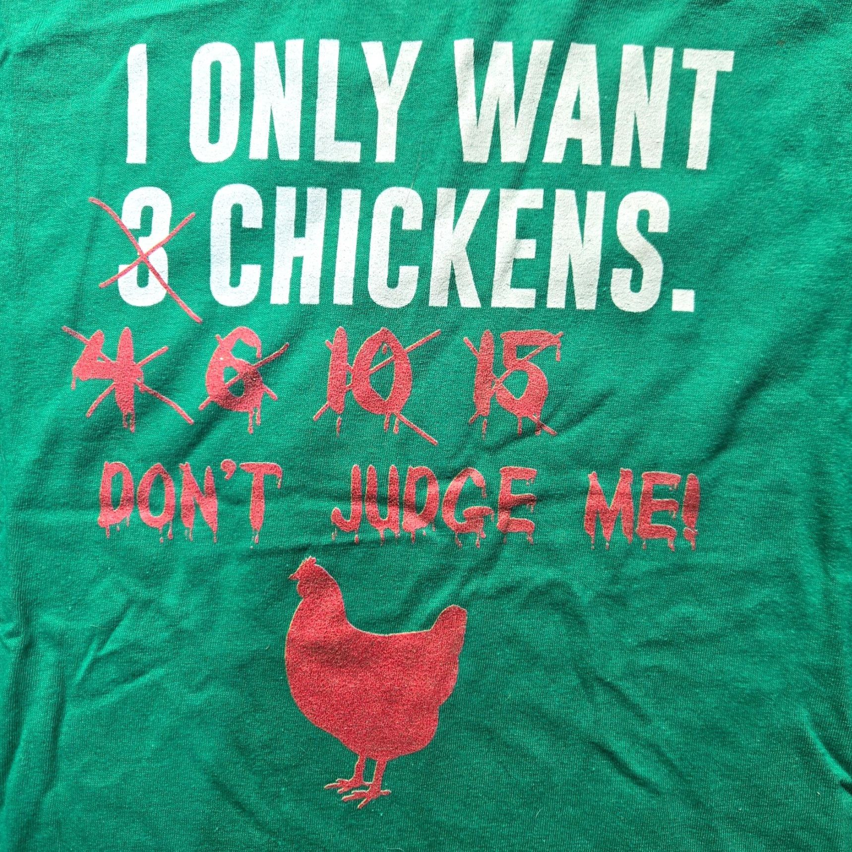 Gildan VINTAGE Gildan Shirt XL Black I Only Want 3 Chickens Funny Farm T-Shirt Unisex Adults Mens Womens Size US XL / EU 56 / 4 - 2 Thumbnail