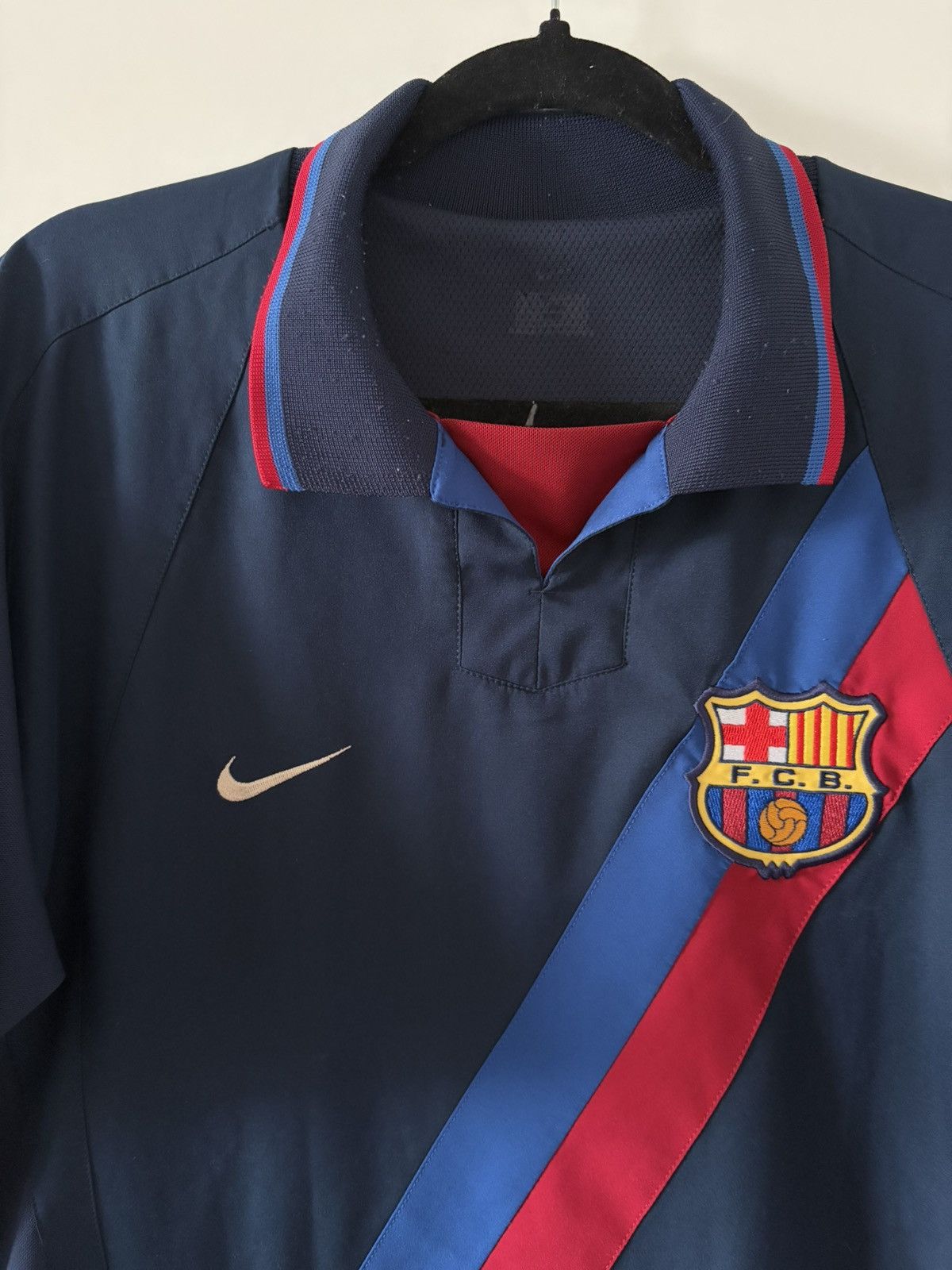 Barcelona nike 2002/2003 wyjazdowa Vintage wersja zawodnicza — zdjęcie 2