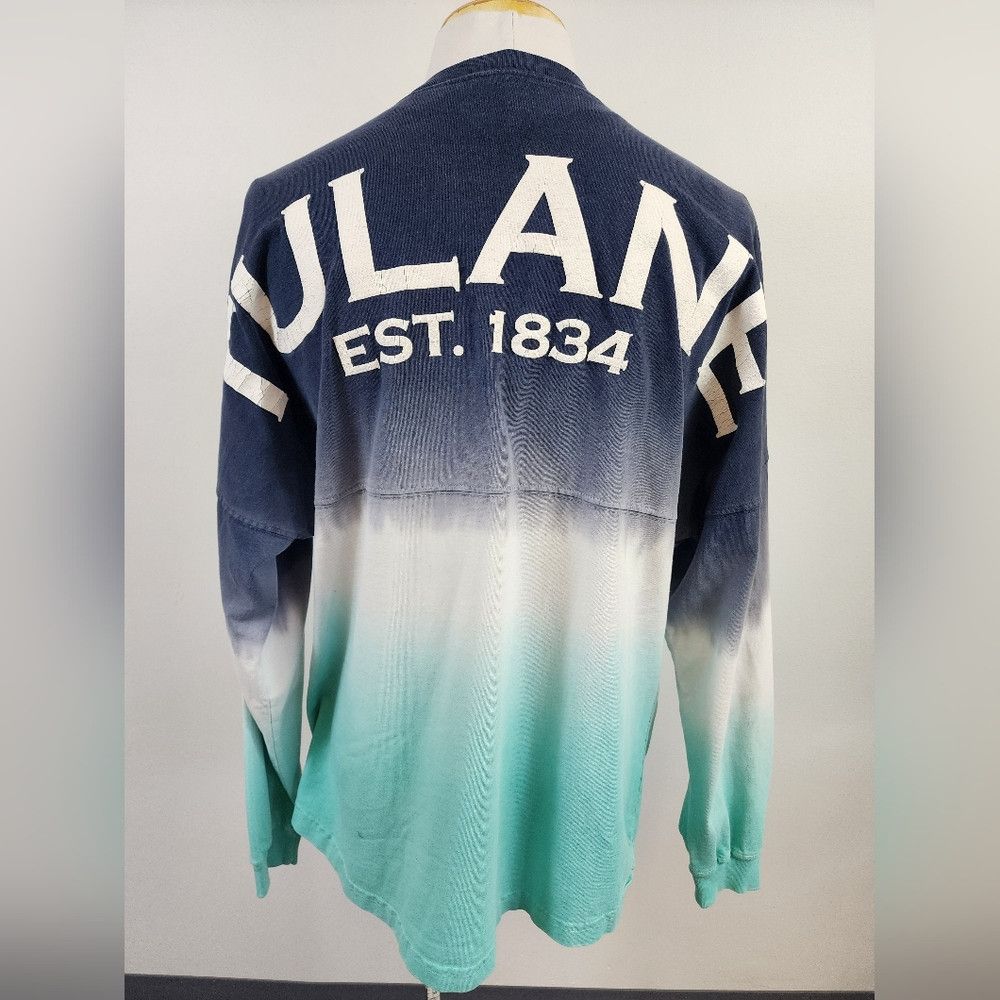 Other Spirit Navy Teal 90s Oversized Lg Sleeve "Tulane 1834" Shirt Size US L / EU 52-54 / 3 - 3 Thumbnail