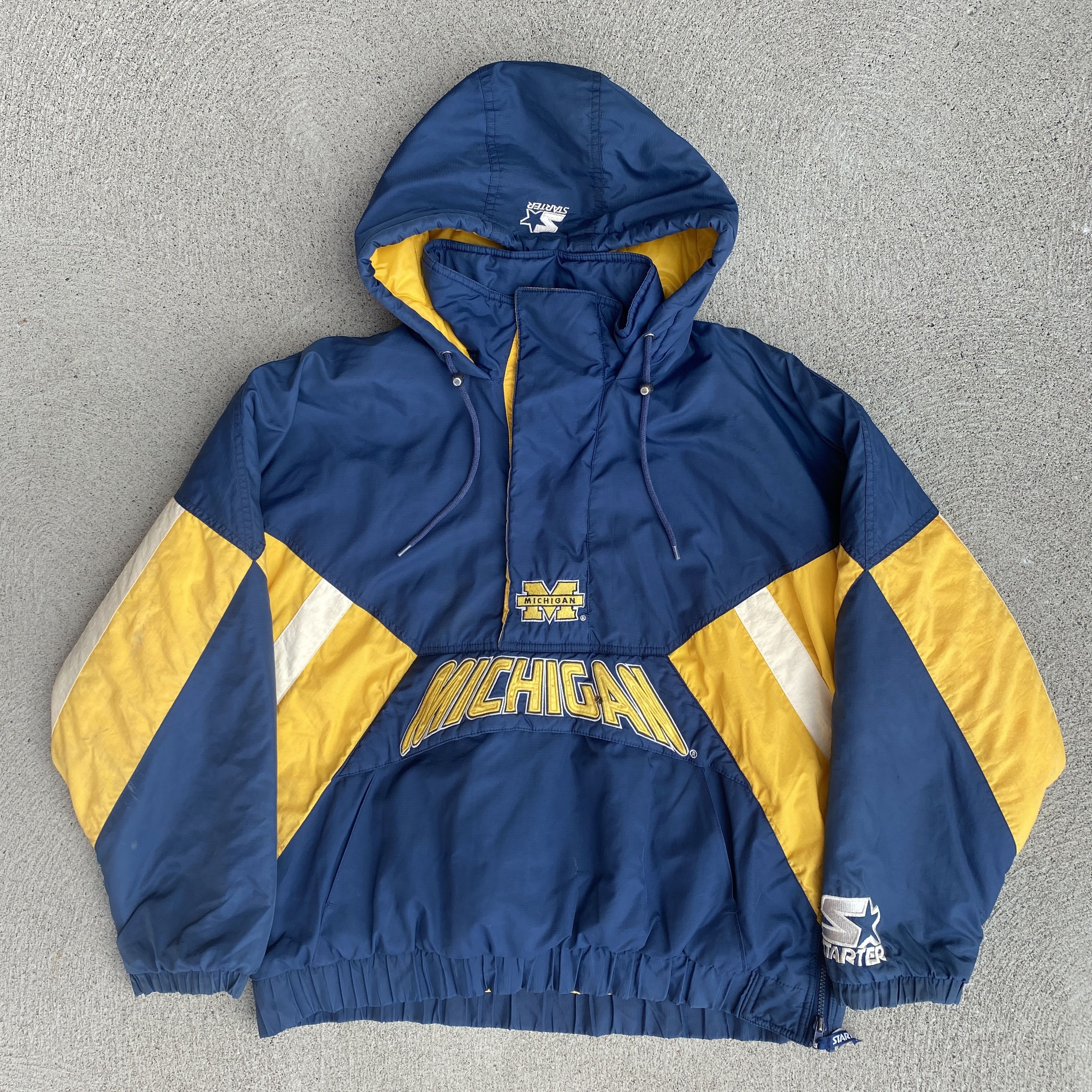 90s STARTER ミシガンカレッジ アノラックジャケット 90s STARTER 