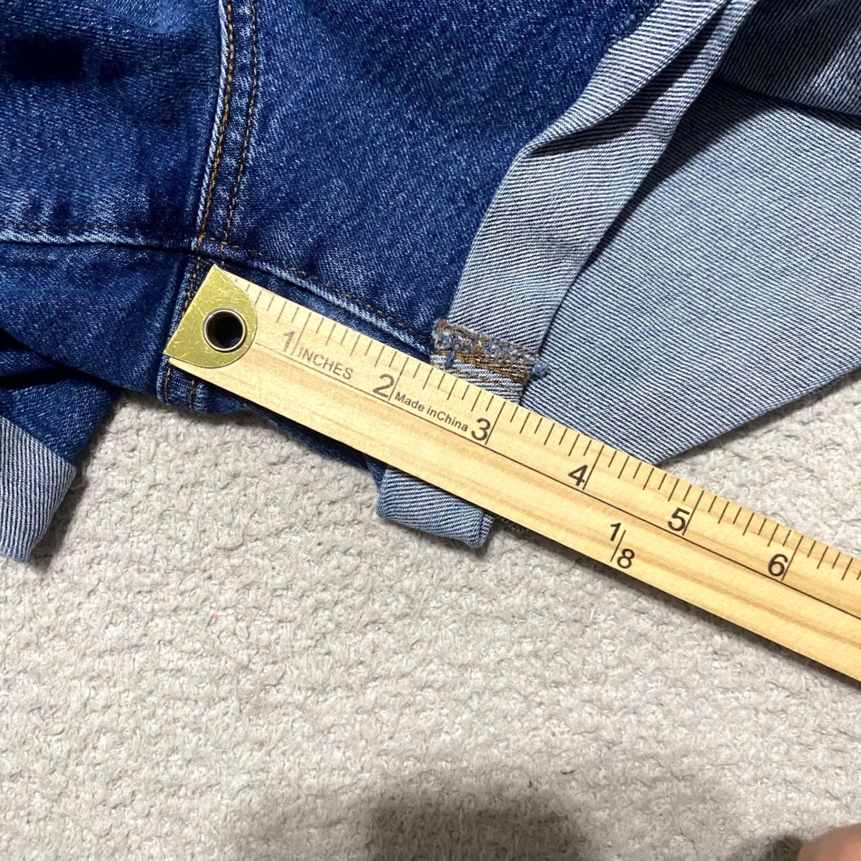Levi's Levi's Womens Jeans Shorts High Rise Inseam 3" Blue Denim 5-Pocket Button Closure Casual Summer XS-XL? Size 34" / US 12 / IT 48 - 5 Thumbnail