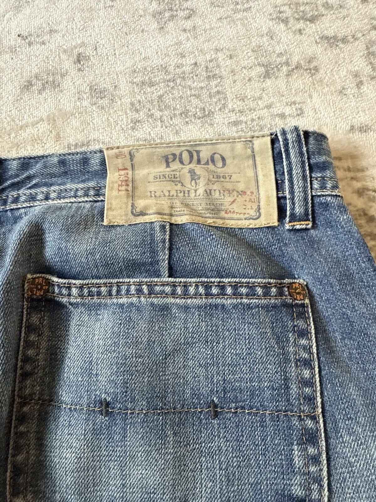 RRL Ralph Lauren Polo Ralph Lauren Double Knee Carpenters Denim Pants Size US 30 / EU 46 - 17 Thumbnail