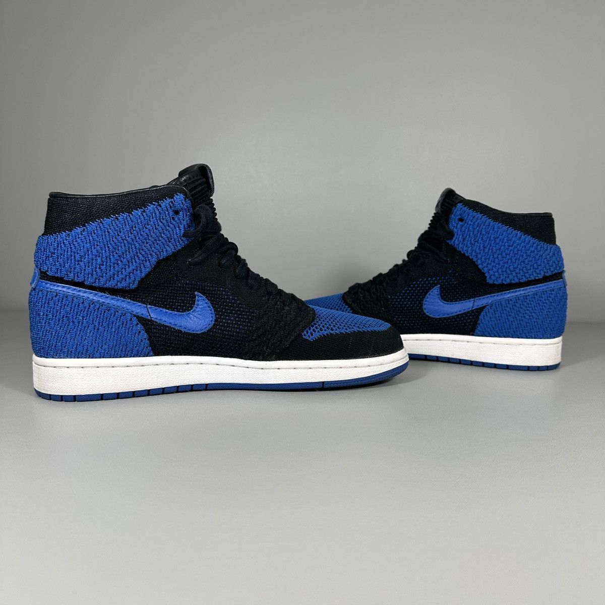 Nike Nike Air Jordan 1 Retro Hi Flyknit Black Game Royal Sneakers Size US 8 / EU 41 - 6 Thumbnail