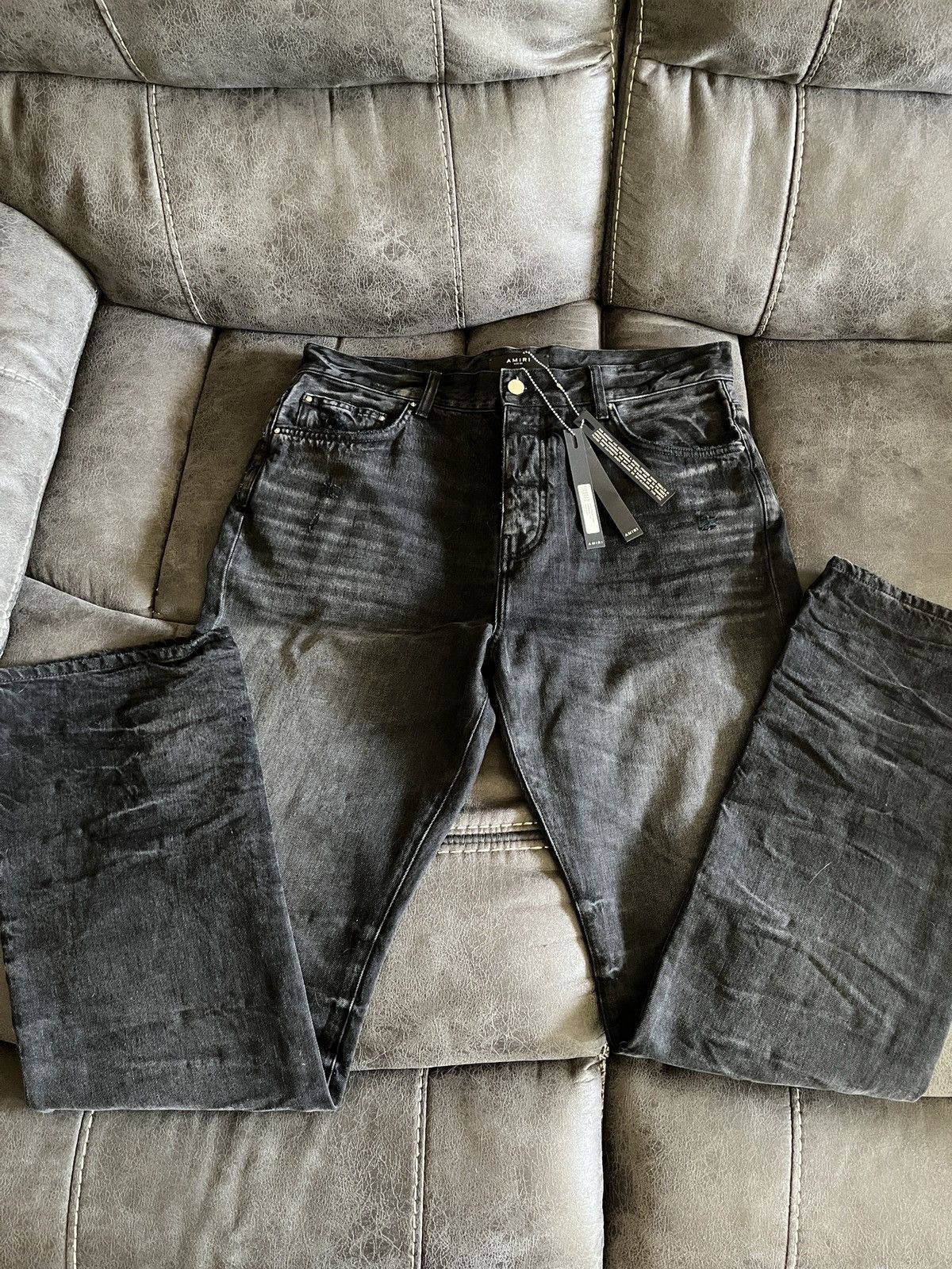 Amiri AMIRI Stack Straight Denim Jeans sz33 Size US 33 - 1 Thumbnail
