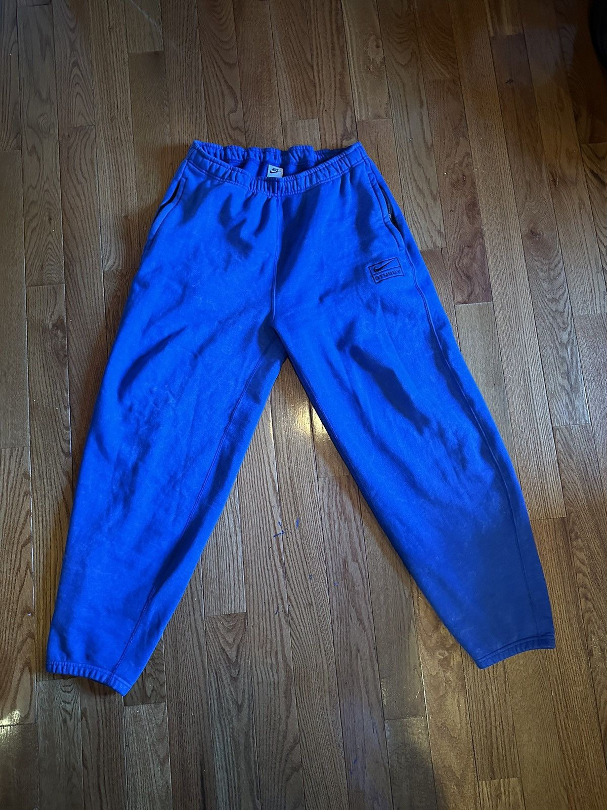 Nike Nike x Stussy Acid Wash Blue Pants | Grailed