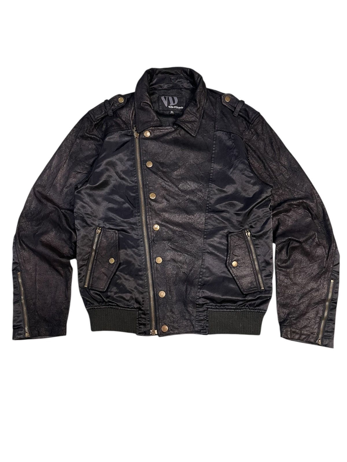 Japanese Brand Vila D’Este Military Moto Bomber inspired IsseyMiyakeJacket Size US XL / EU 56 / 4 - 1 Thumbnail