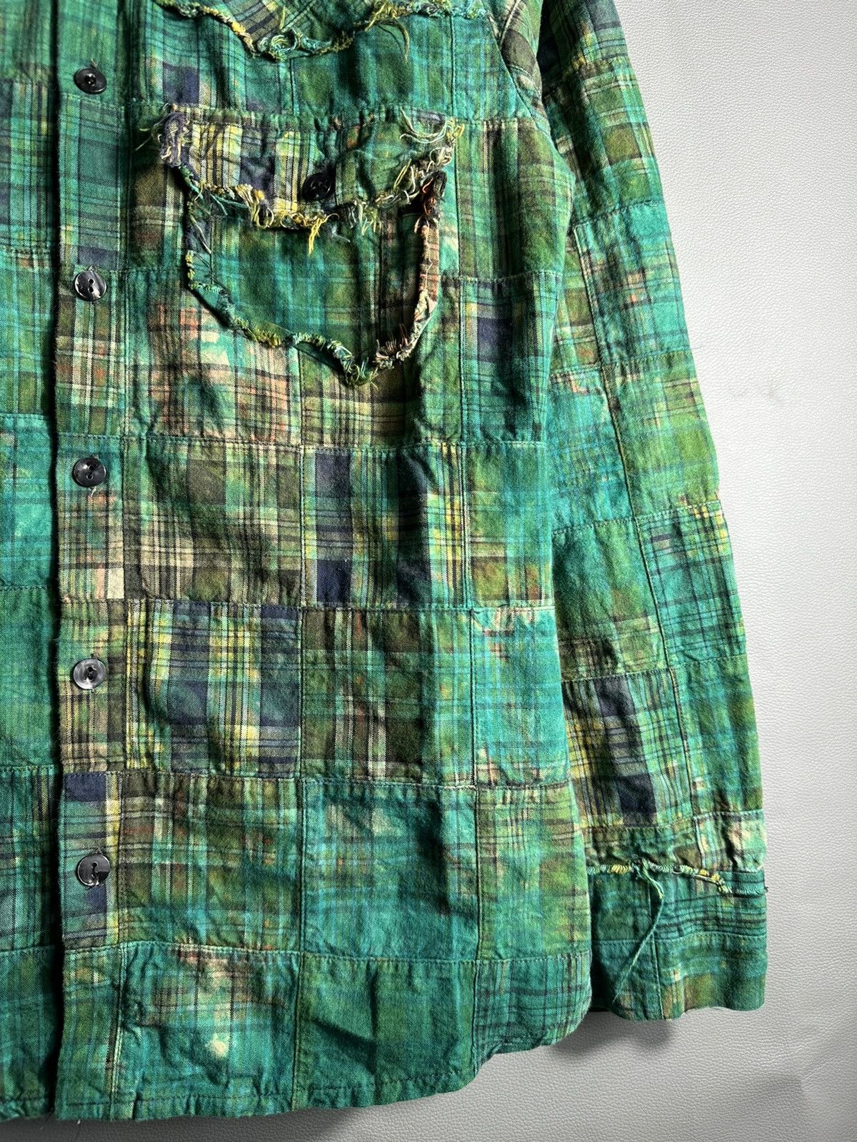 A.P.C. 90s DISTRESSED A.P.C ABSTRACT LONG SHIRT IFSIX PUNK STYLE Size US M / EU 48-50 / 2 - 8 Thumbnail