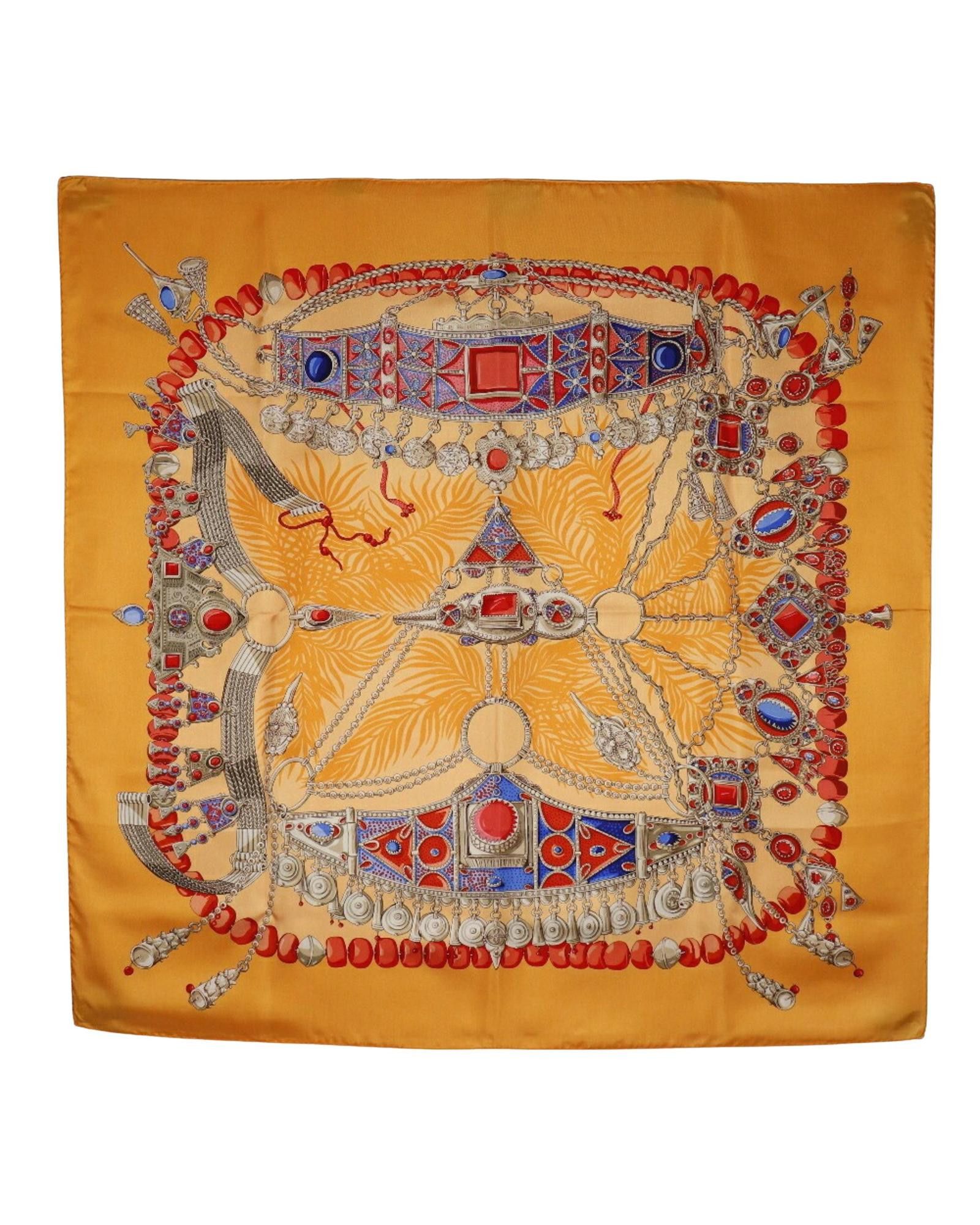 image of Iconic Hermes Carre 90 Silk Square Scarf, Women's