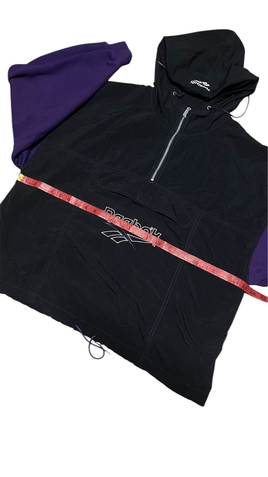 Reebok VINTAGE ANORAK REEBOK x PULL OVER HODDIE x RARE Size US L / EU 52-54 / 3 - 5 Thumbnail