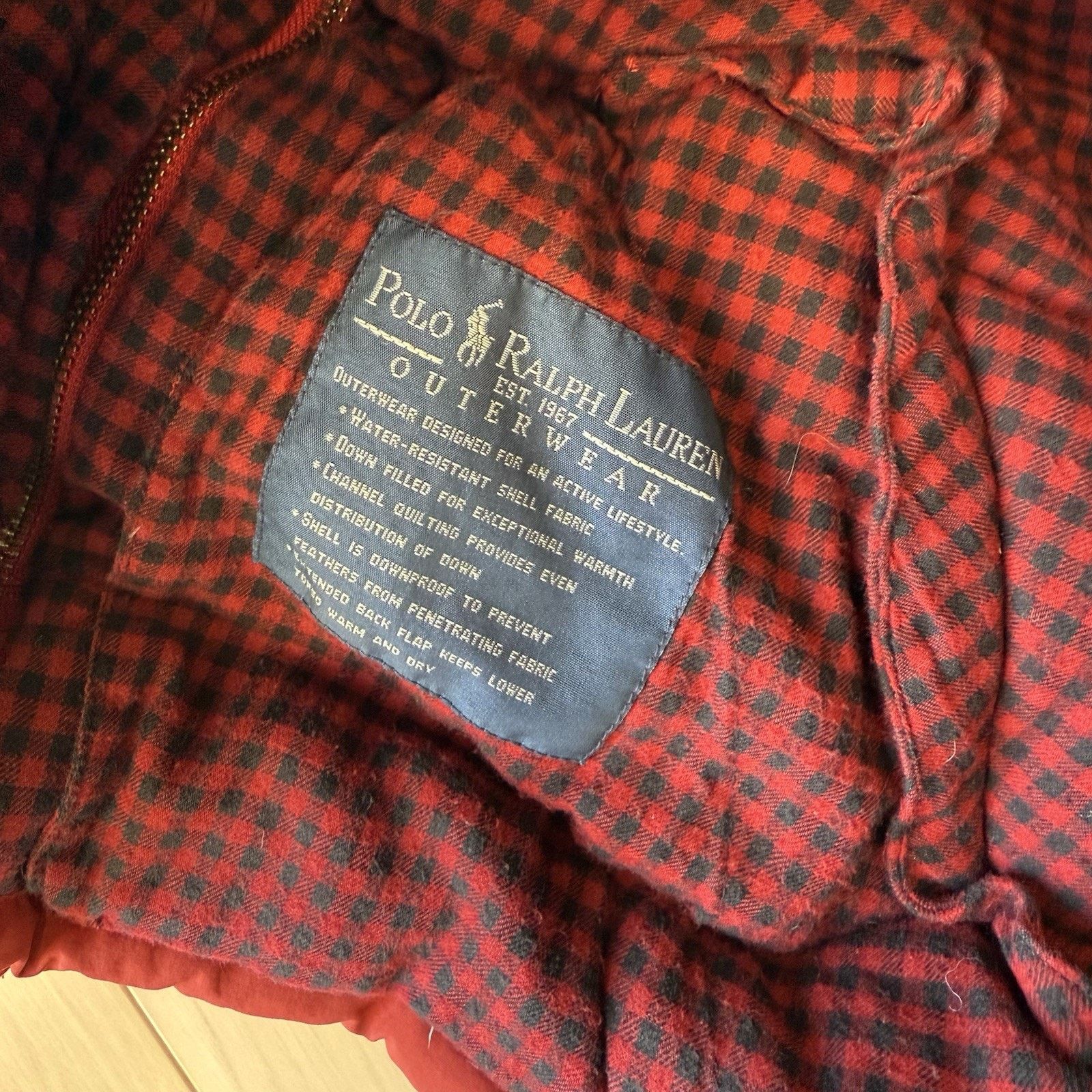 Polo Ralph Lauren Vintage Polo Ralph Lauren Down Vest M Red Full Zip Puffer Size US M / EU 48-50 / 2 - 6 Thumbnail