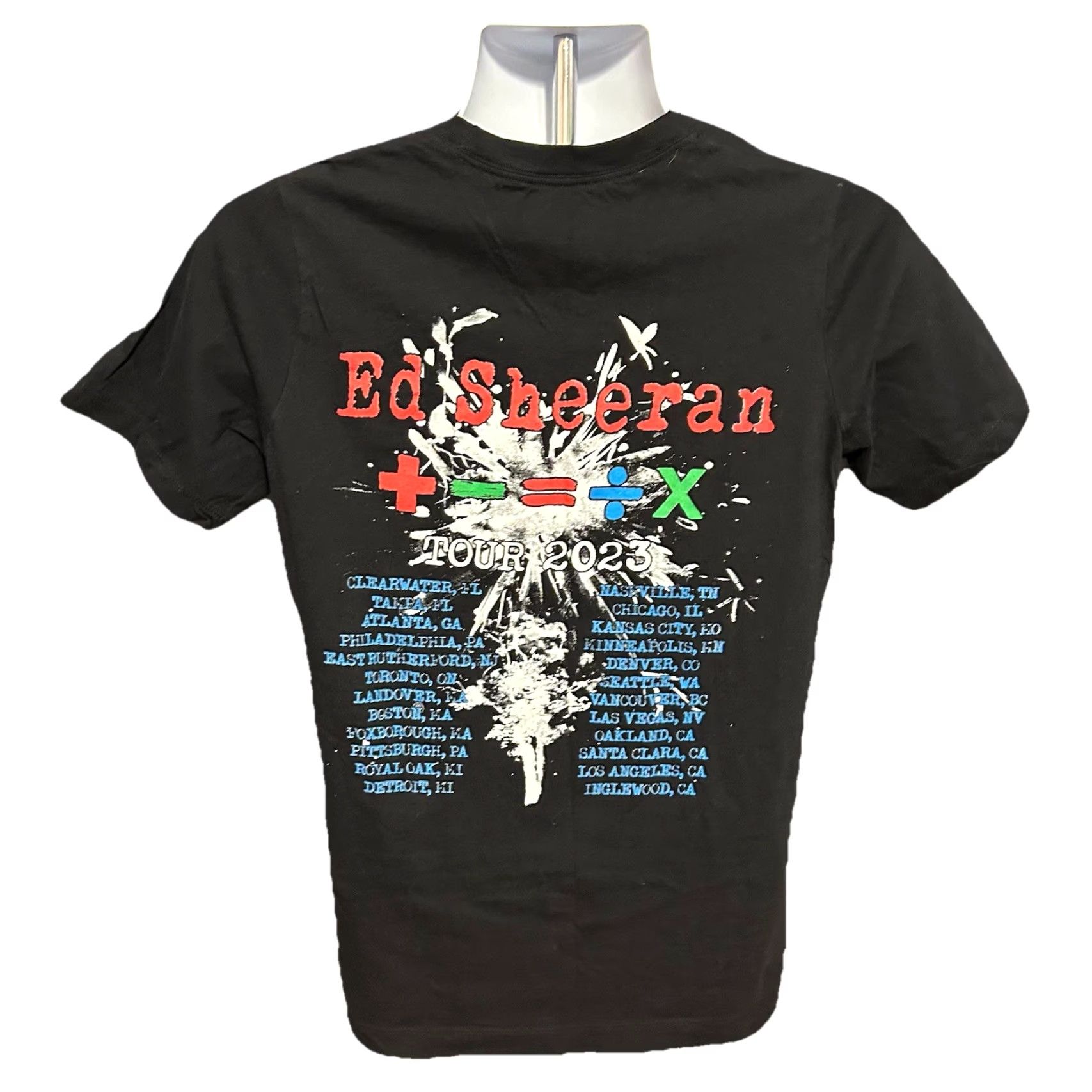 Doublet Ed Sheeran 2023 Tour Shirt Women Medium Black Short Sleeve Double Sided Crew Shirt Women M Black Ed Sheeran Concert Tee T Shirt JTC Activewear Logo Size M / US 6-8 / IT 42-44 - 2 Thumbnail