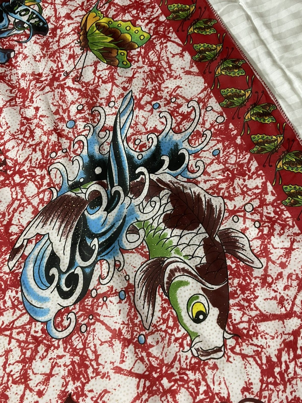 Vintage Ed Hardy Silk Scarf