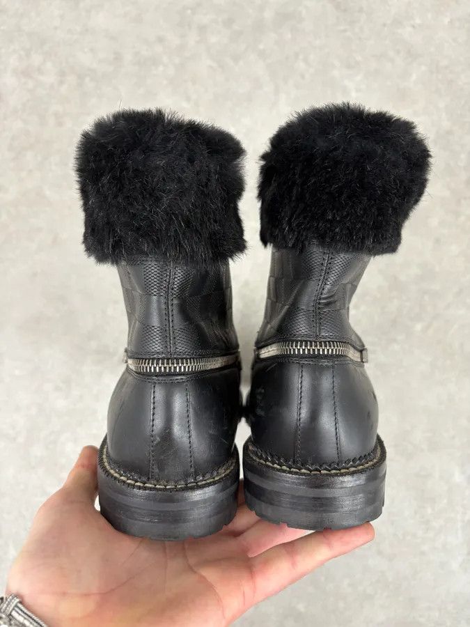 Louis Vuitton Louis Vuitton Black Damier Leather Classy Derby Boots Size US 10.5 / EU 43-44 - 7 Thumbnail