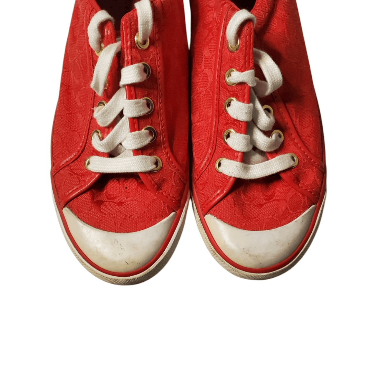 Coach Coach Barret Sneakers (Red/White) Size US 7 / IT 37 - 2 Thumbnail