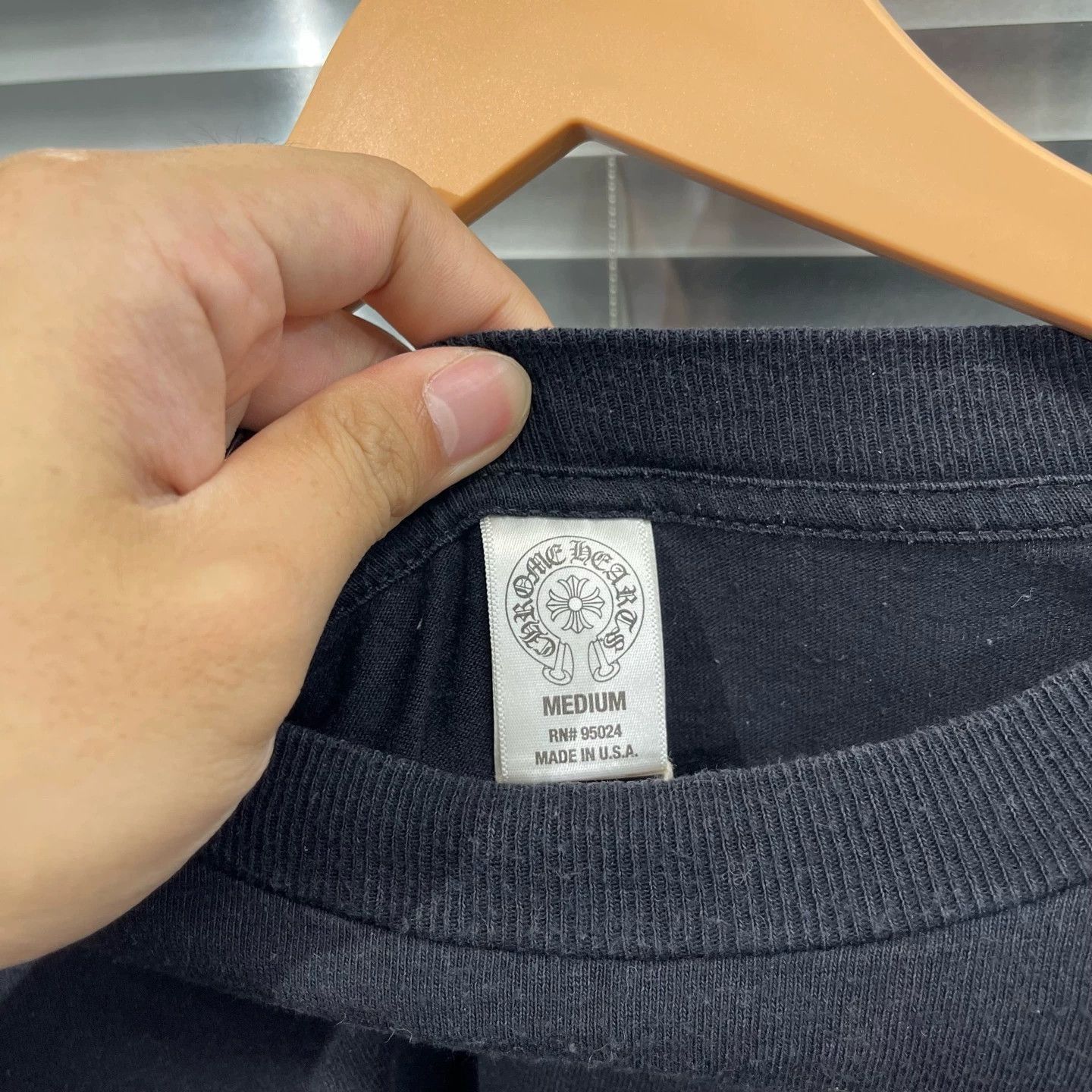 Chrome Hearts Black Long Sleeve Shirt with Chest Pocket Size US M / EU 48-50 / 2 - 3 Thumbnail