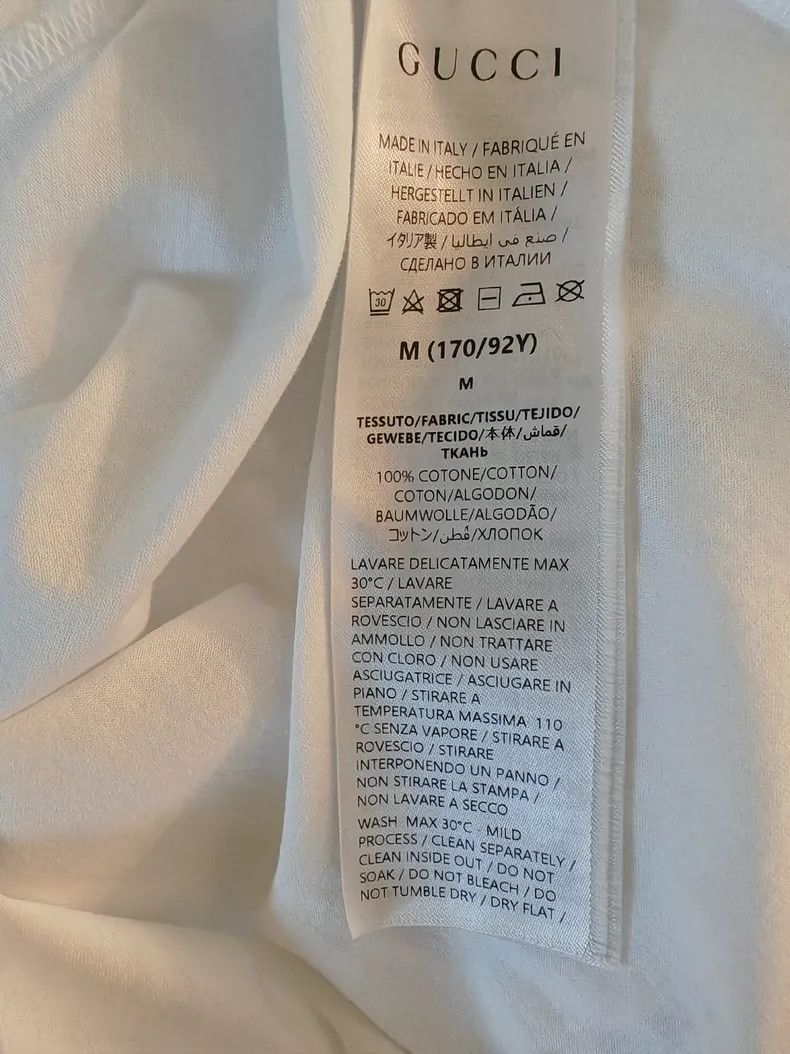 Gucci Gucci24ss Pink Letter Logo Short-sleeved T-shirt 2503-Nexta Size M / US 6-8 / IT 42-44 - 6 Thumbnail