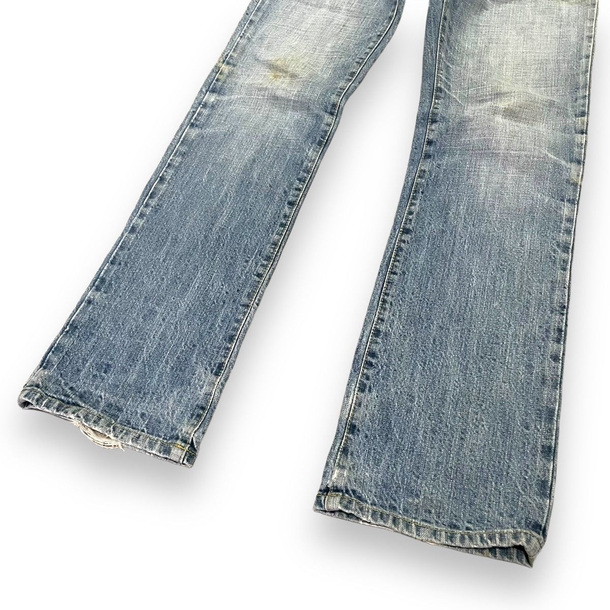 Samurai Jeans 🇯🇵 ONIARI NIPPON SUKAJAN EMBROIDERED DRAGON WASHED DENIM Size US 28 / EU 44 - 5 Thumbnail
