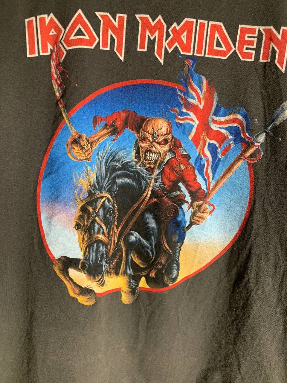 Iron Maiden × Vintage VERY RARE IRON MAIREN MONSTER ROCK T-SHIRT BAND METAL PUNK Size US XL / EU 56 / 4 - 4 Thumbnail