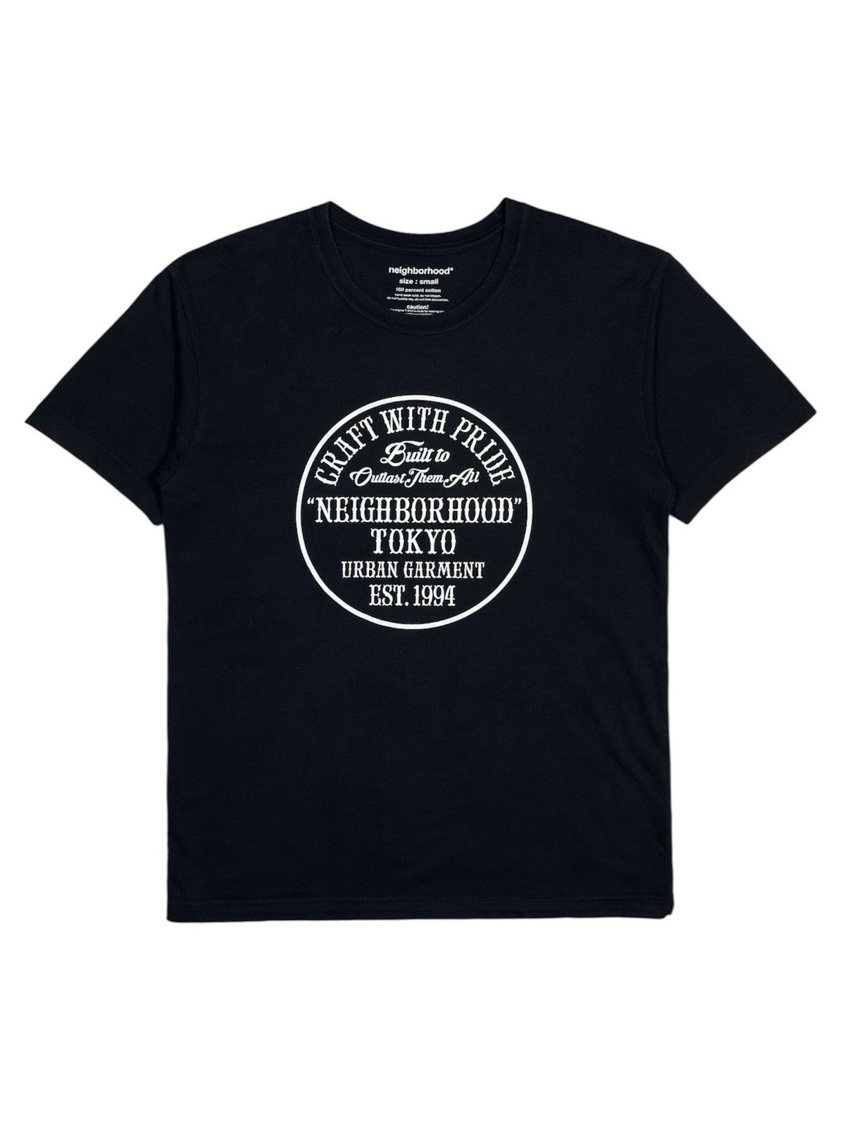Neighborhood NEIGHBORHOOD "BUILT TO OUTLAST THEM ALL" T SHIRT Size US S / EU 44-46 / 1 - 1 Thumbnail