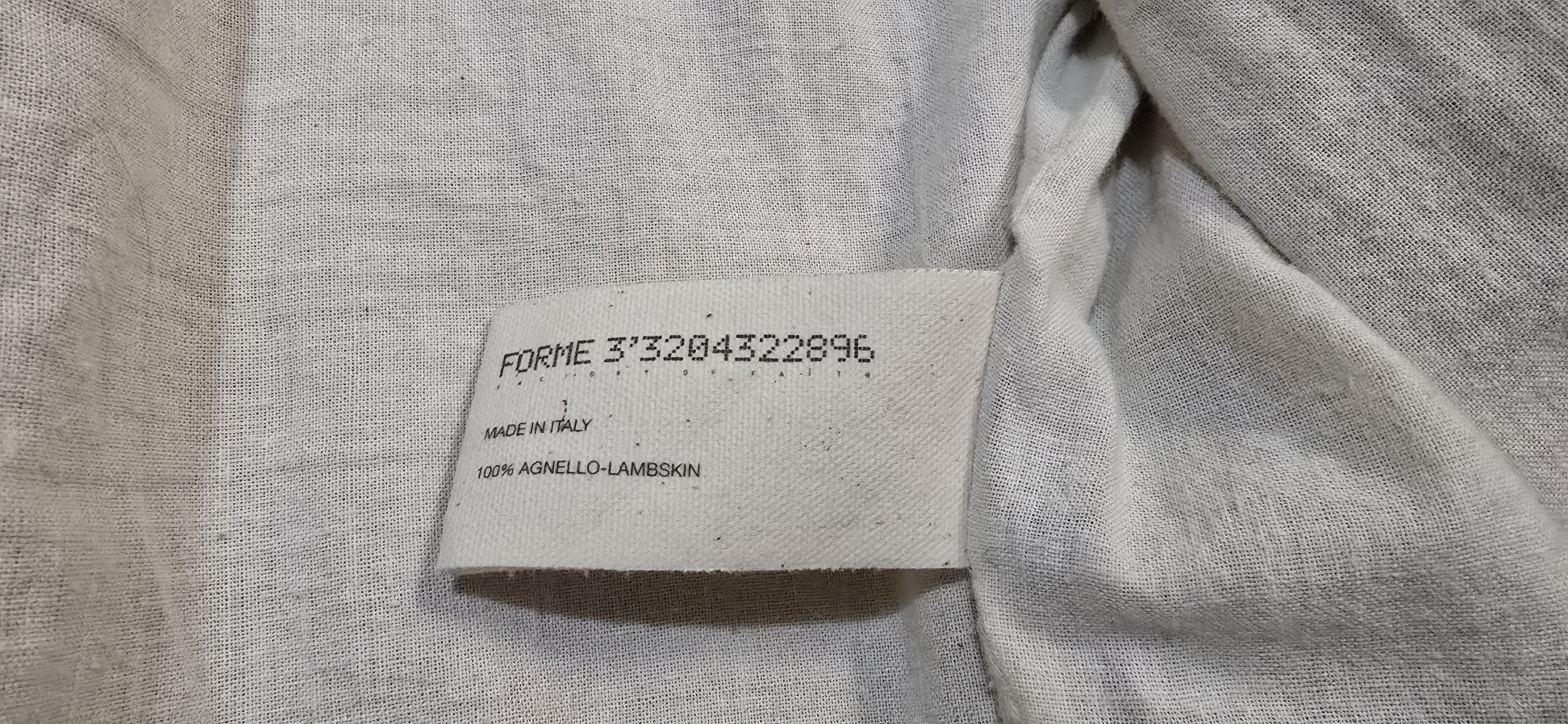Forme D'Expression Artisanal Distressed Lamb Leather Jacket Size US L / EU 52-54 / 3 - 12 Thumbnail
