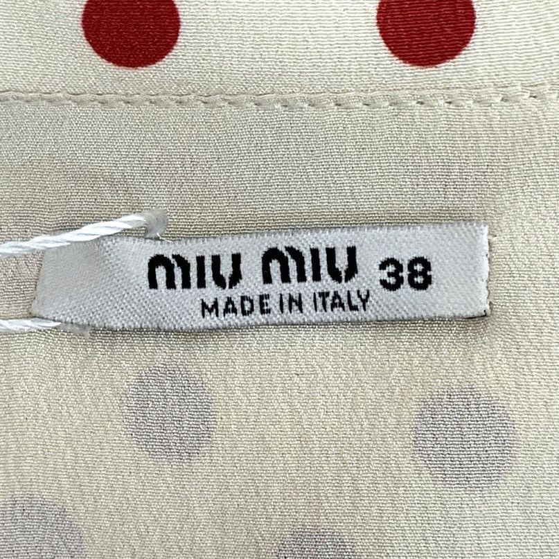 Miu Miu Miu Miu Polka Dot Silk Short Sleeve Dress K26WX Size M / US 6-8 / IT 42-44 - 5 Thumbnail