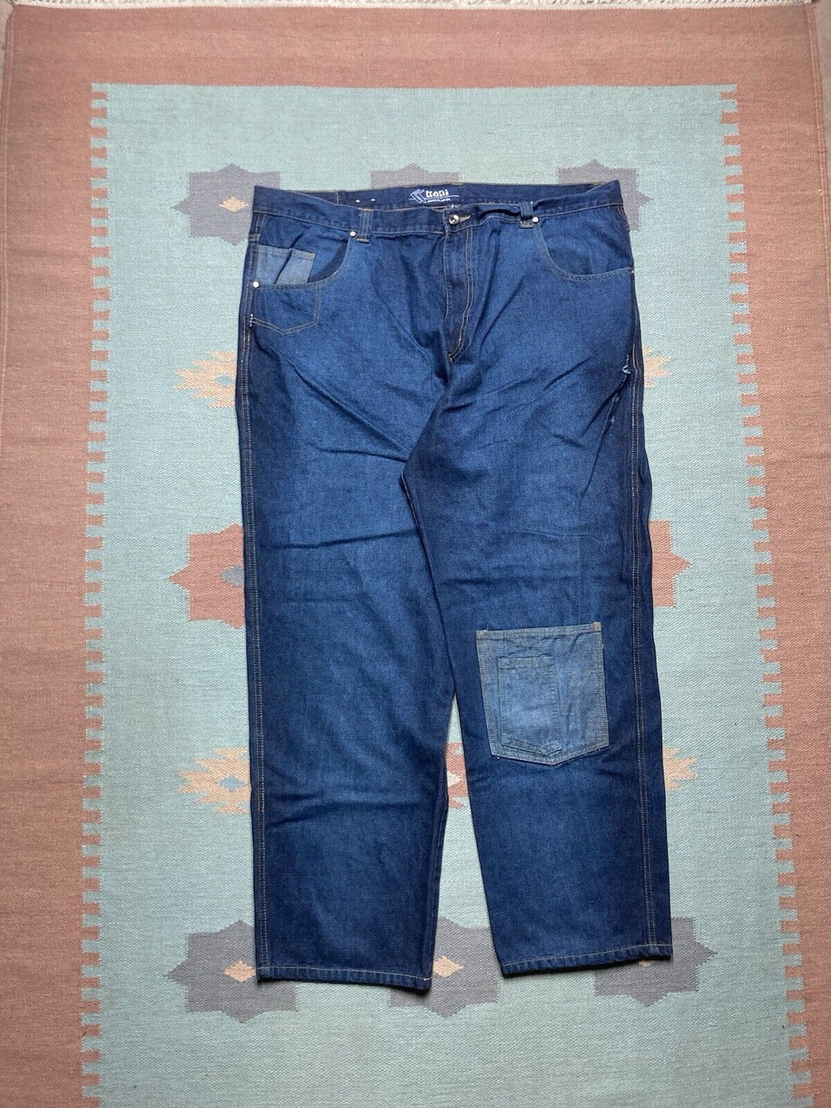 Karl Kani × Vintage VTG y2k super baggy jeans Karl Kani massive skater 44x33 Size US 44 / EU 60 - 4 Thumbnail